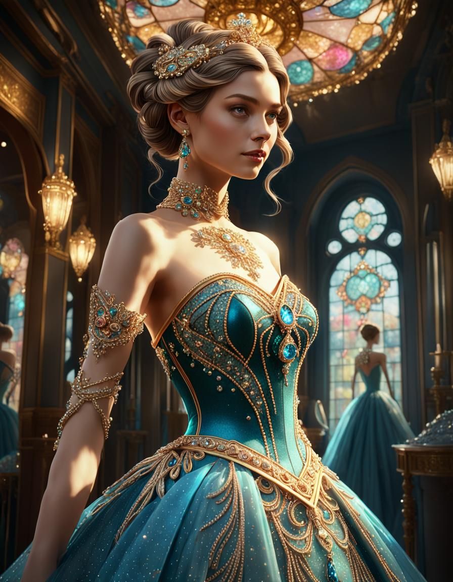 crystal embellished dress