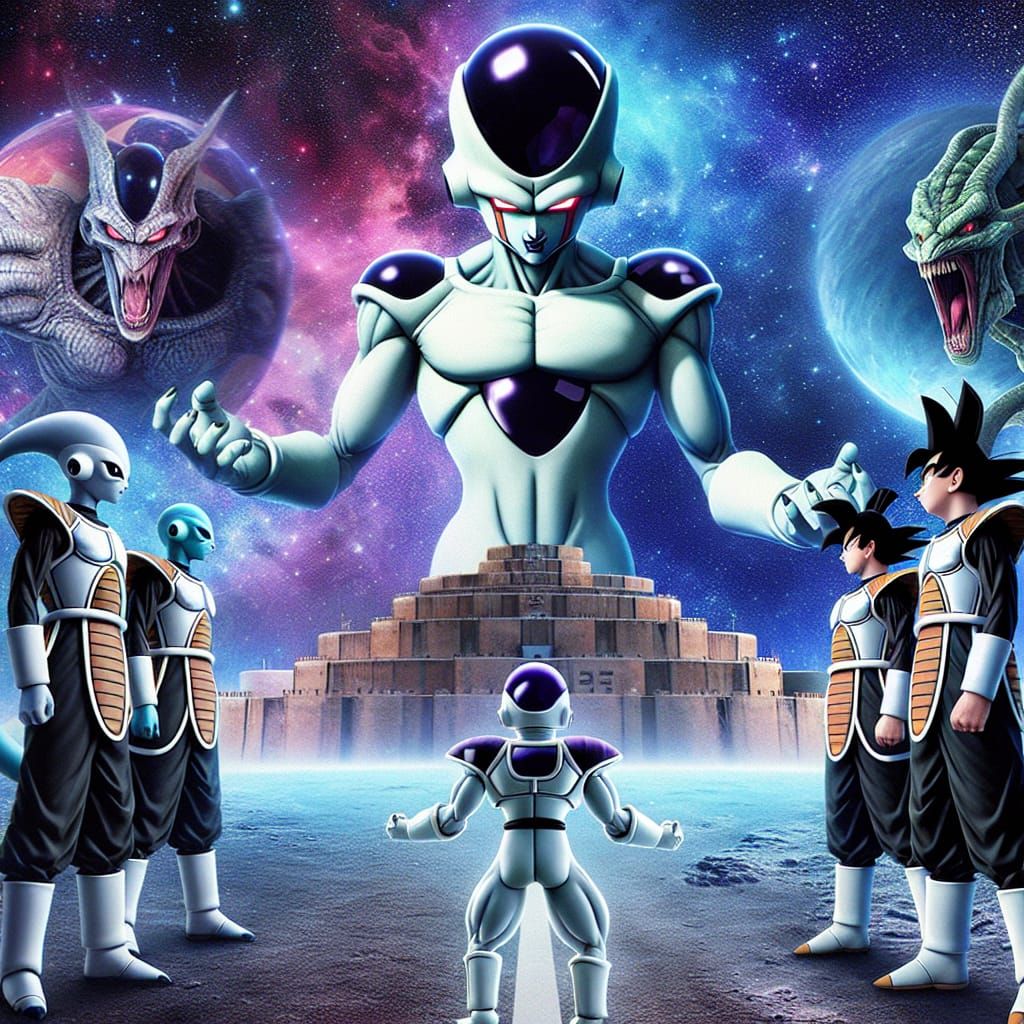 Epic Galactic Battle: Frieza vs. Mischievous Trio