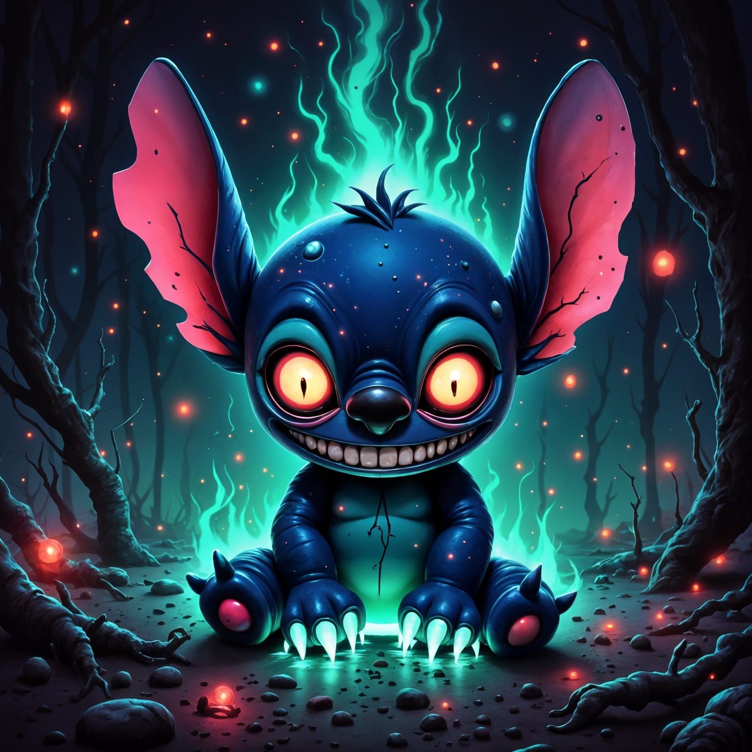 Chibi Dolls in a Dark Surreal Aesthetic