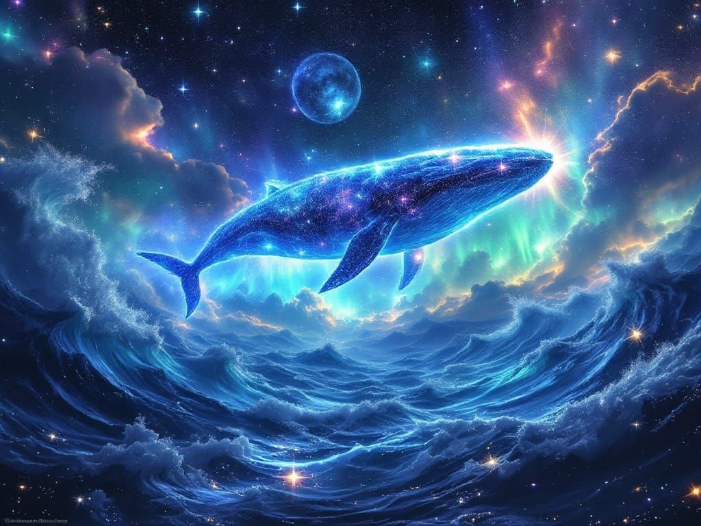 Cosmic Whales Rise Through the Inverted Sea