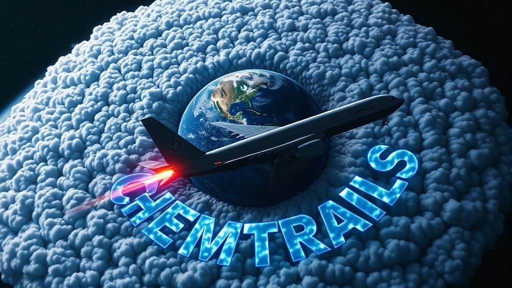 Surreal Future Aerial Phenomenon in a Cyberpunk Aesthetic