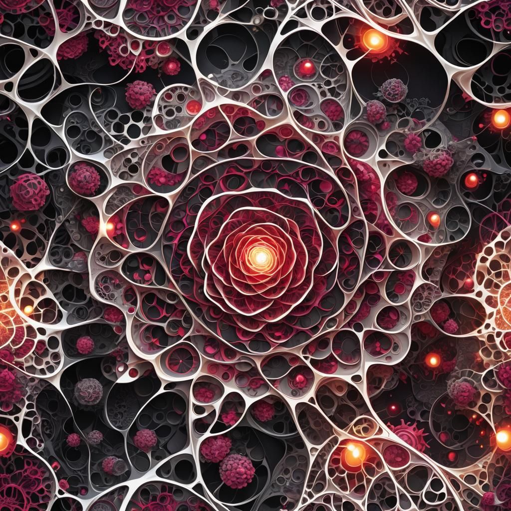 Surreal Raspberry Character in Vibrant Digital Art