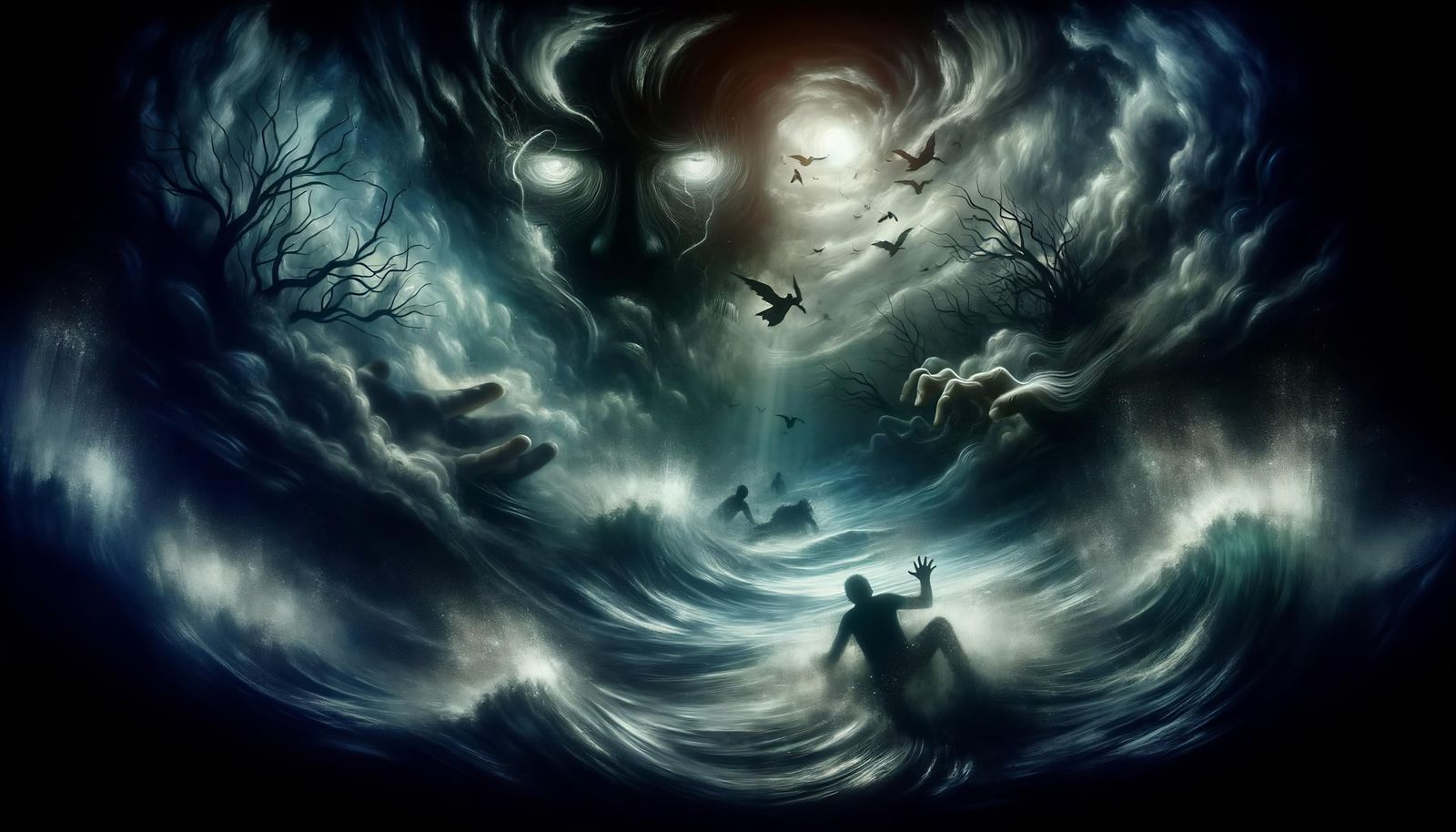 Surreal Depiction of a Mind Overwhelmed by Madness