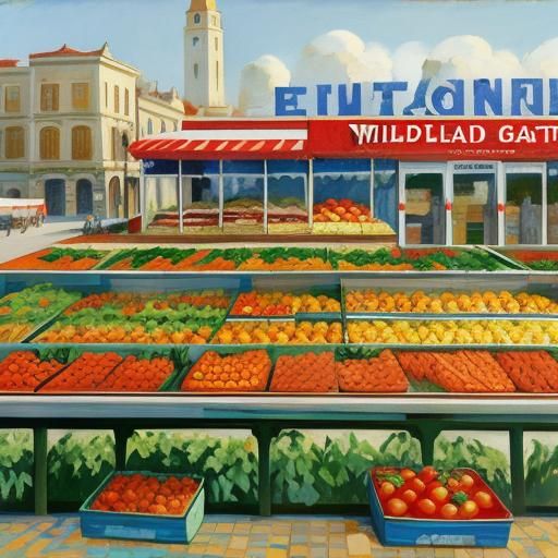 Surreal Giant Food Still Life on Esplanade