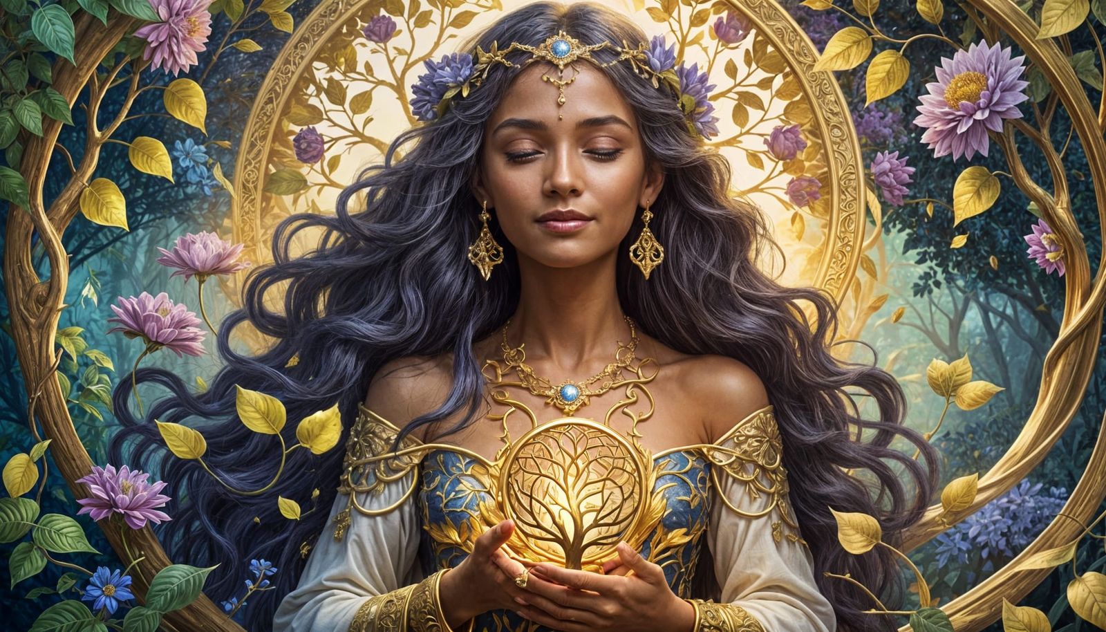 Wisdom's Splendid Glory in Vibrant Color