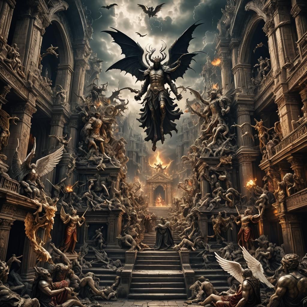 Angels and Demons in a Mythical Realm