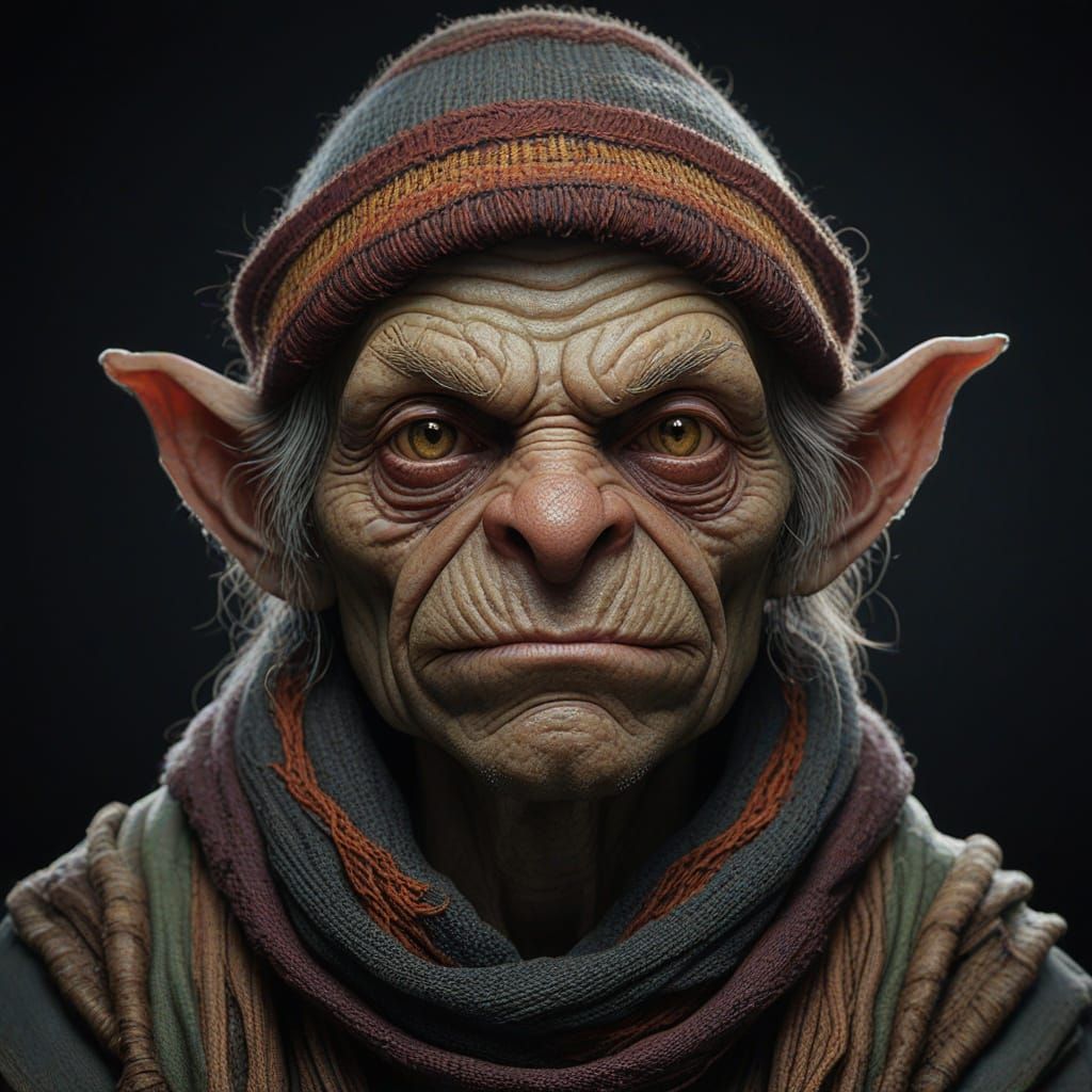 Goblin Pyromancer in Vivid Triadic Colors