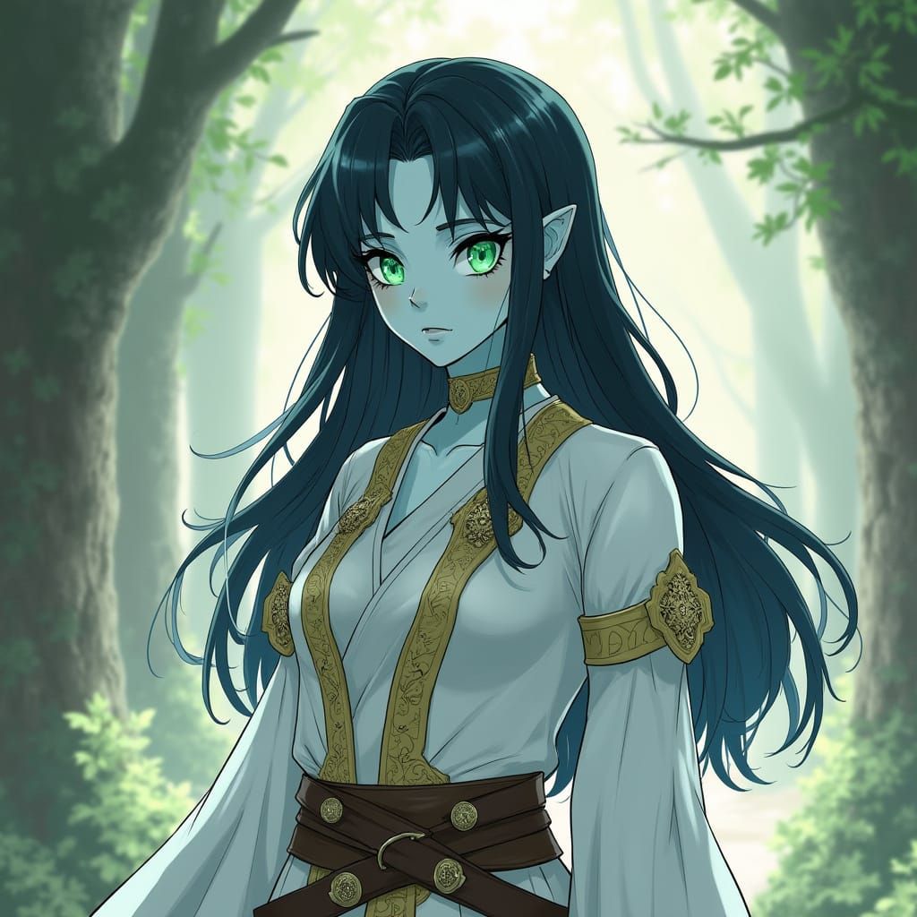 Ethereal Changeling Maiden in Medieval Fantasy