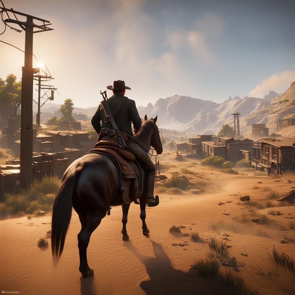 Cinematic 3D Rendering of Horse and Rider