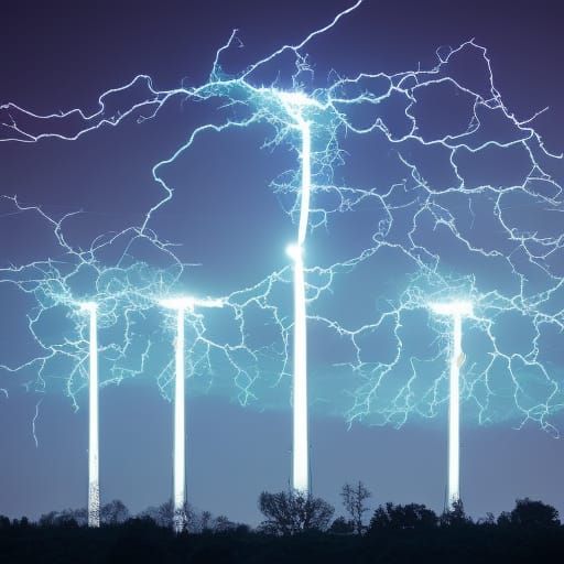 Sparking Electricity Visualized by AI