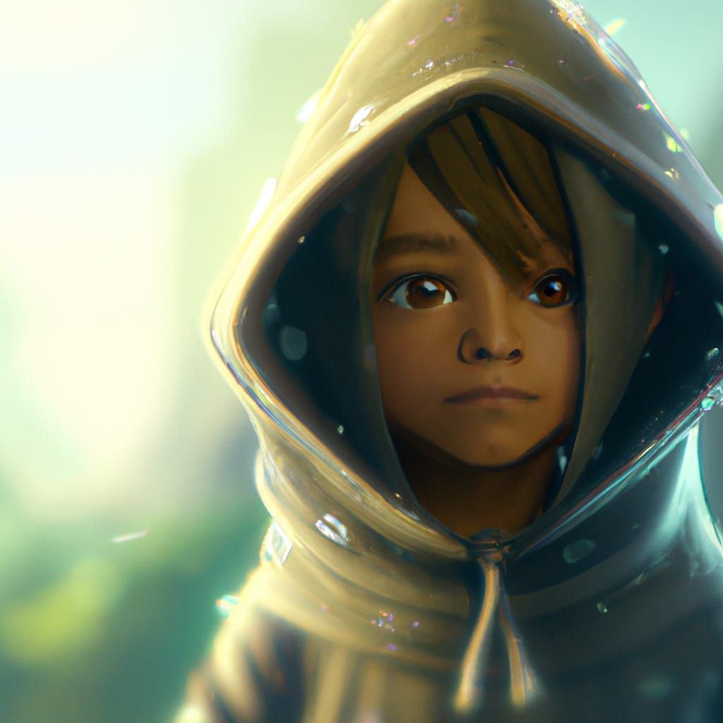 Cute Hooded Man in Epic Cinematic Style