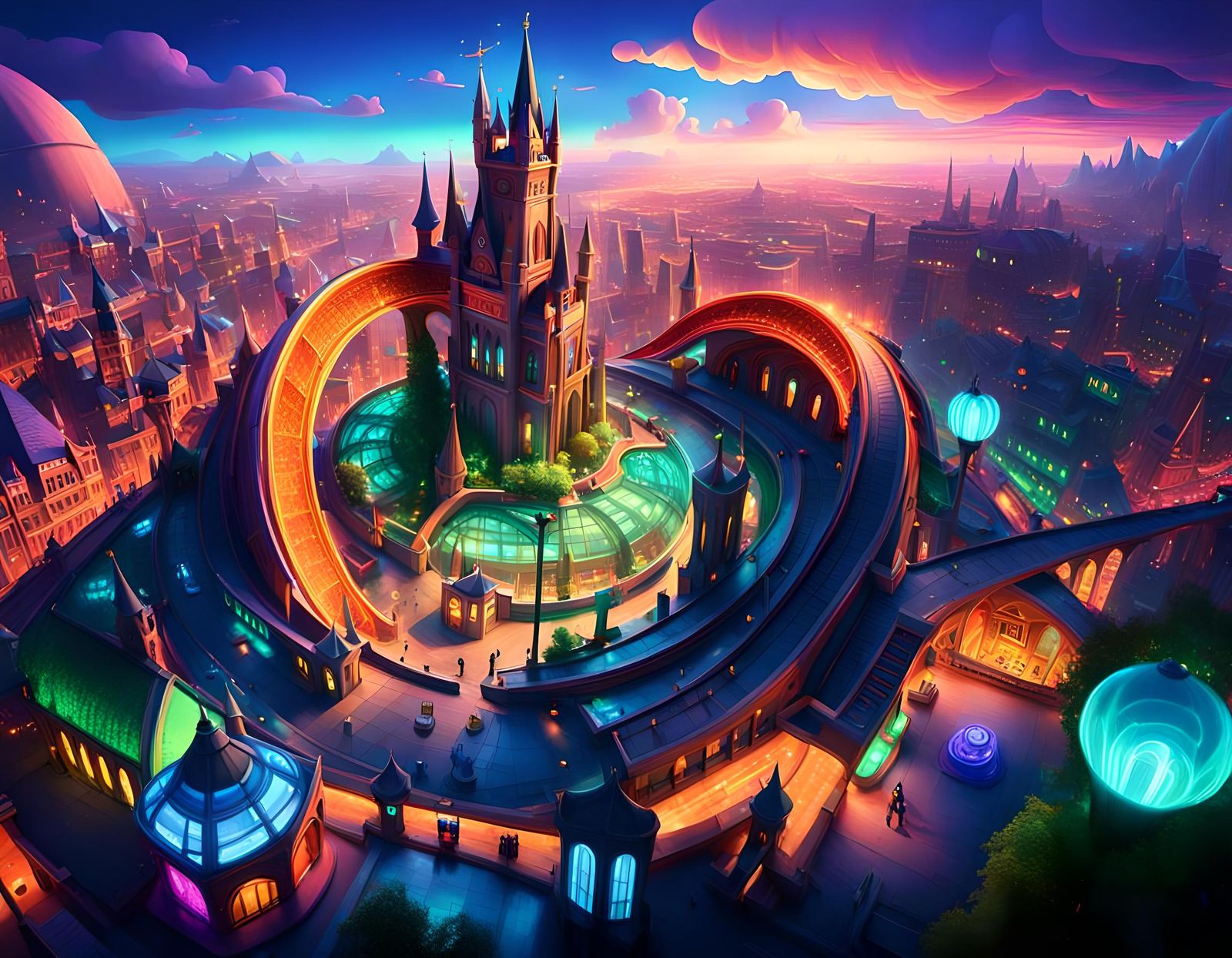 Vibrant 3D Digital Art in Pixar Style