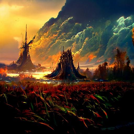 Epic Fantasy Landscape Art