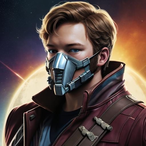 Masked Star-Lord Inspired Character Portrait