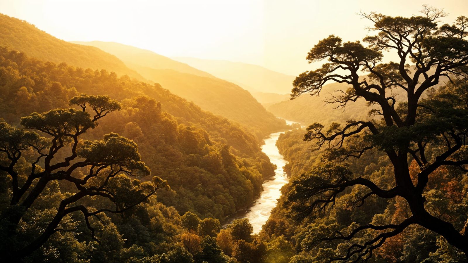 Surreal West Virginia Landscape in Cinematic Film Style