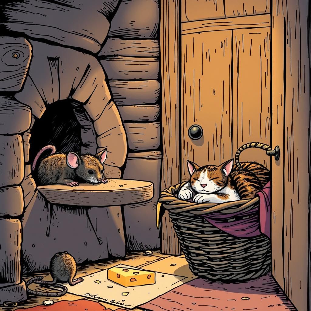 ich möchte den Käse aber die Katze