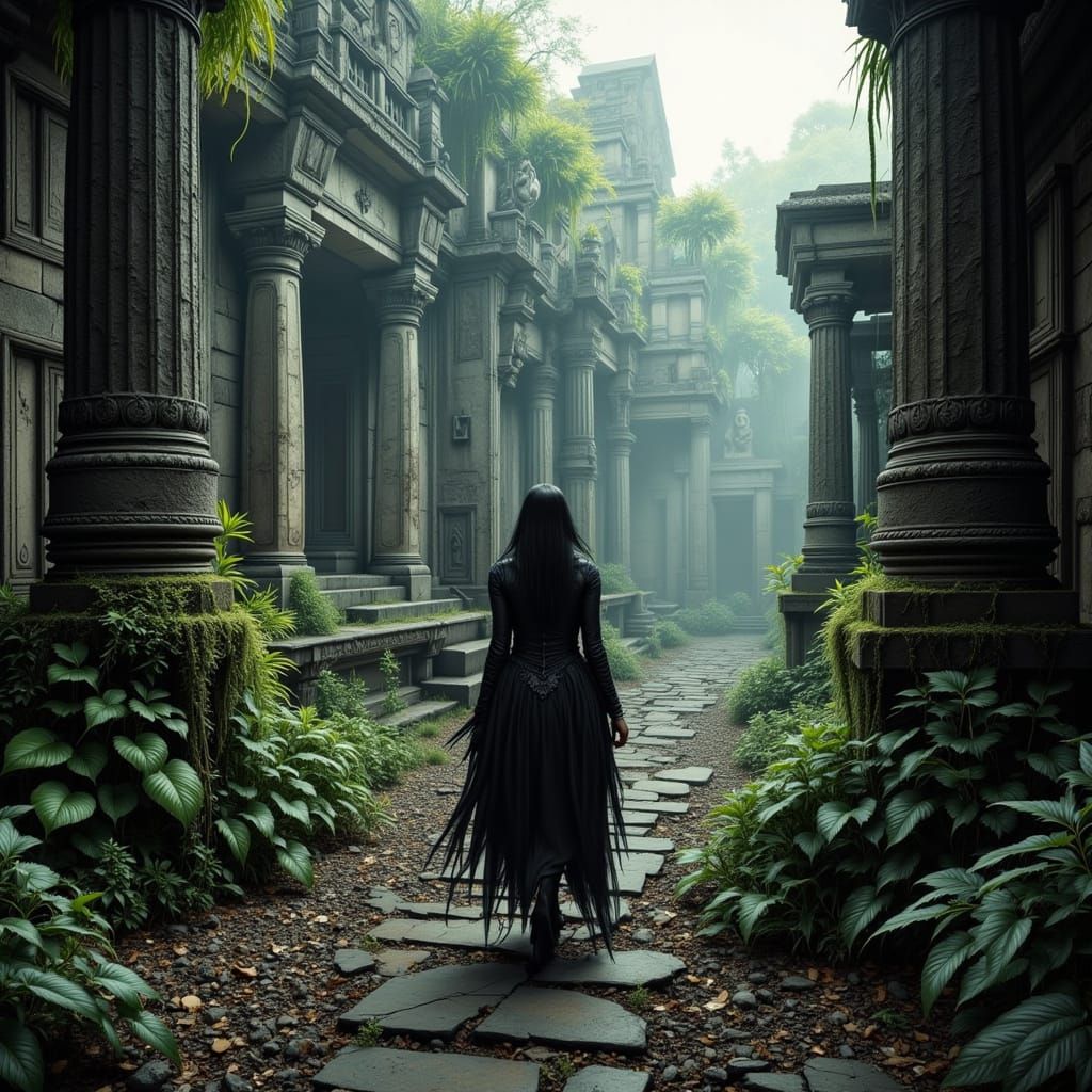 Walking through the Ancient Ruins