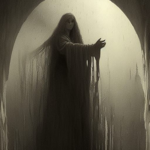 Nightmare Engraving in the Style of Doré