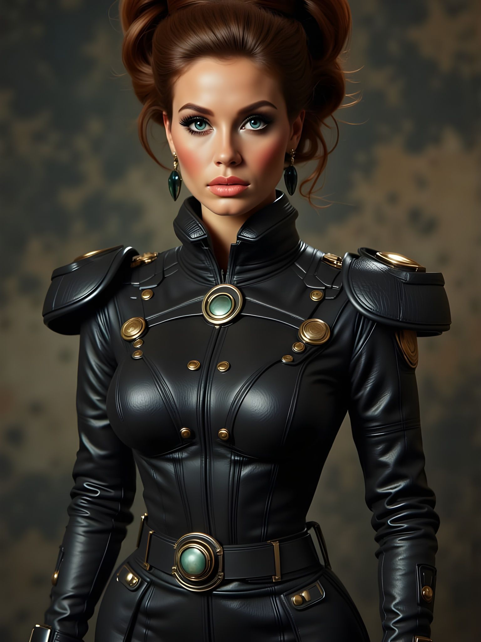 Retrofuturistic Squadron Leader Portrait