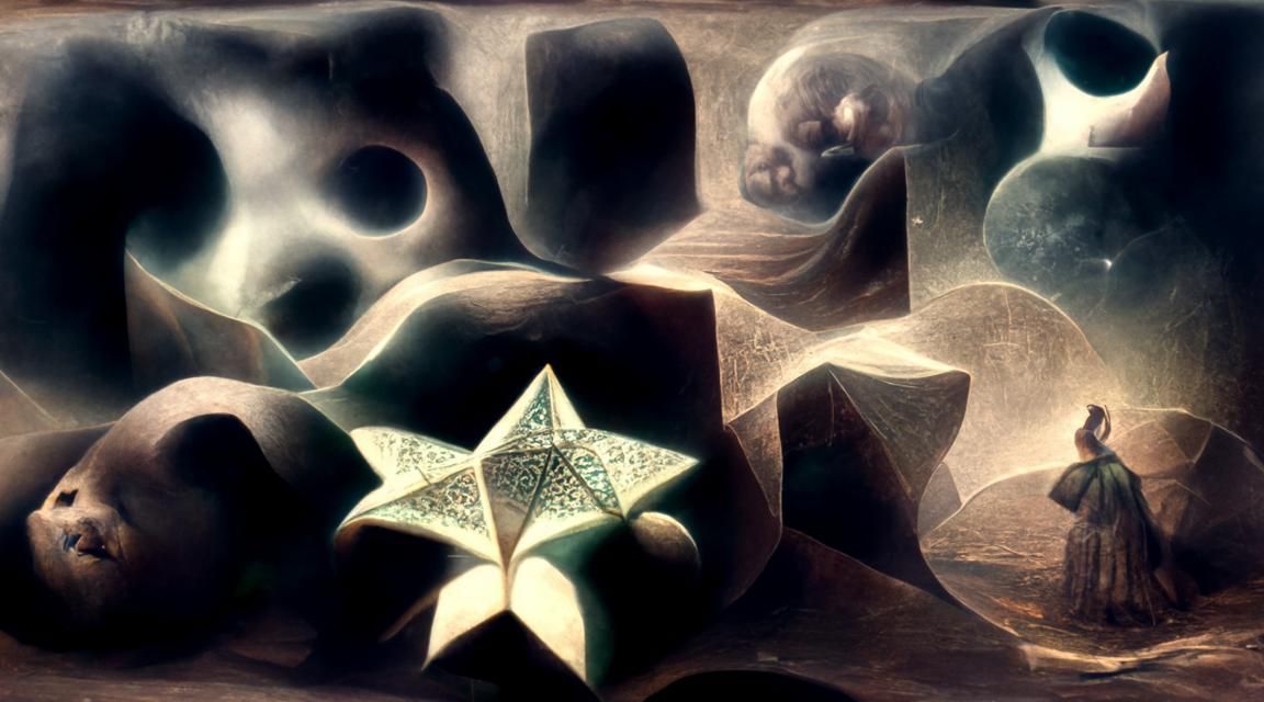 Surreal Twinkling Star Digital Painting