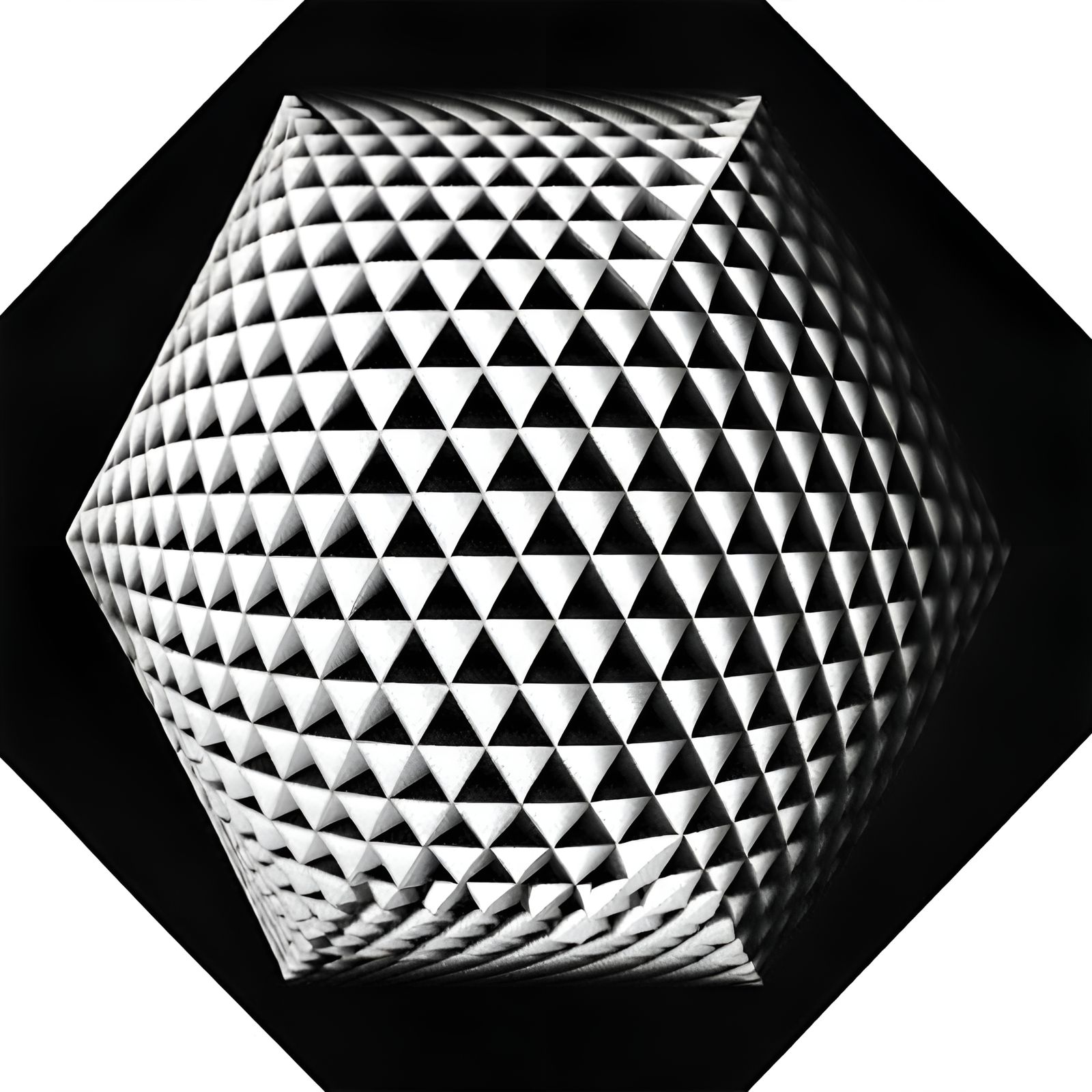 Geometric Optical Illusion of Ball in Penrose Triangle