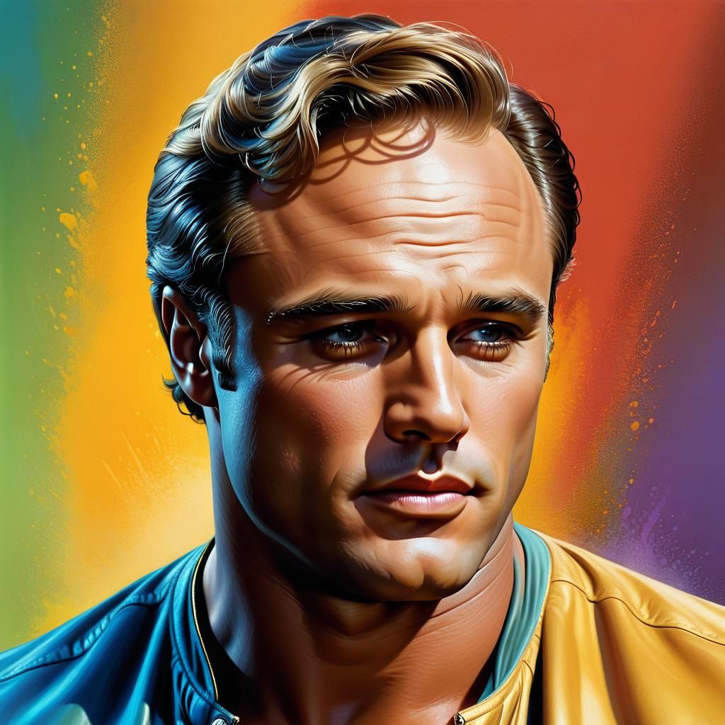 Portrait of Marlon Brando
