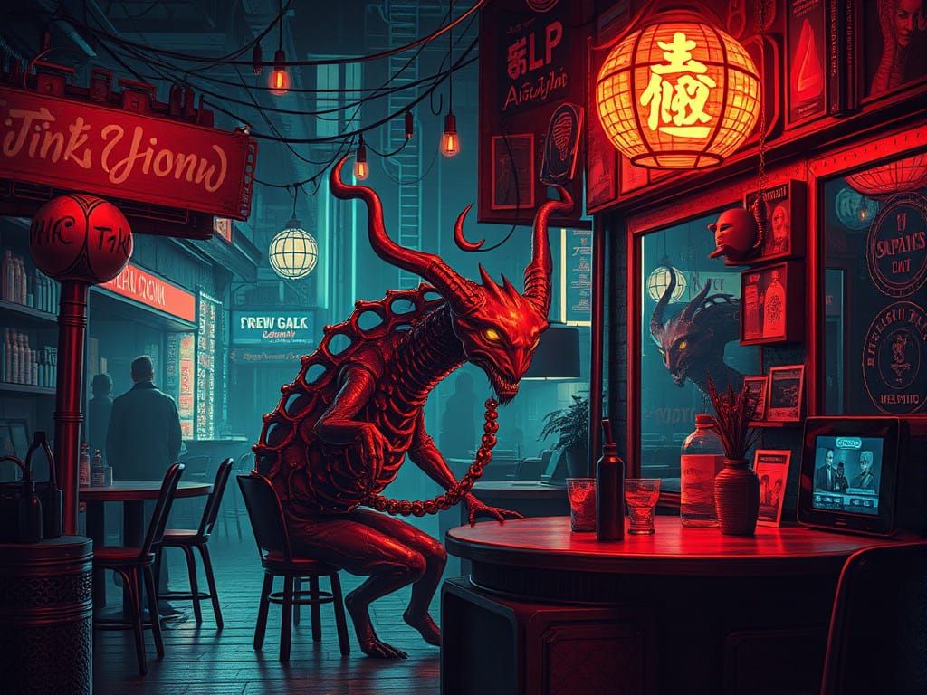 Cyberpunk Night Scene