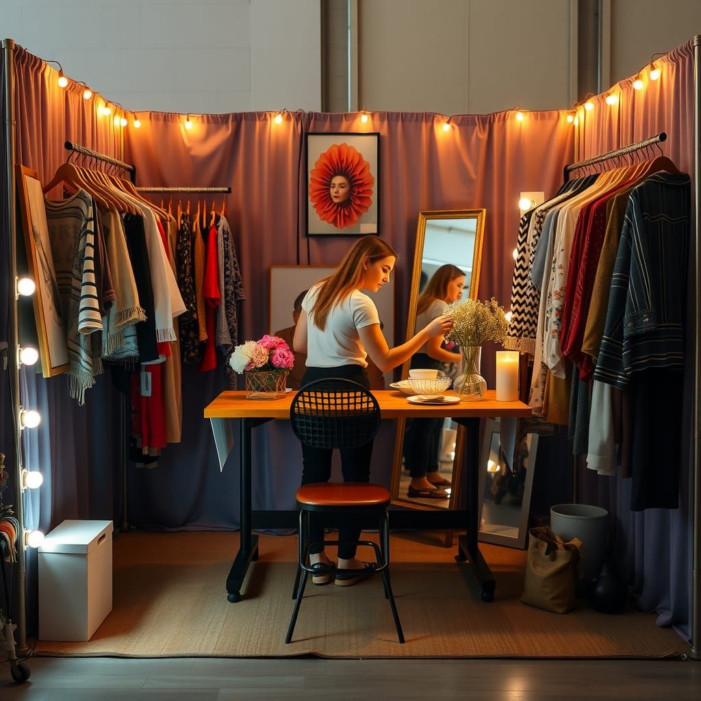 Setting Up a Vibrant Market Stall