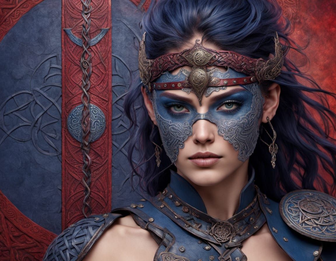 Majestic Celtic Warrior in Cinematic Splendor