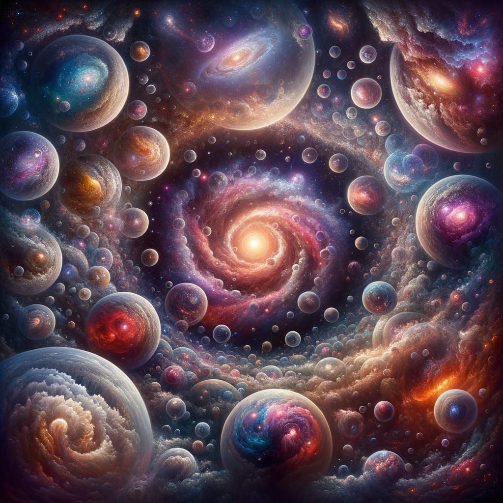 Multiverse Theory Visualized: Cosmic Galaxies and Unique Uni...