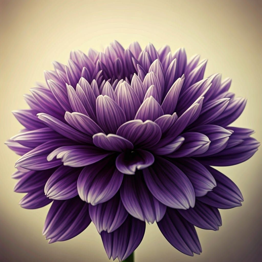 Ethereal Purple Flower in Impressionist Style