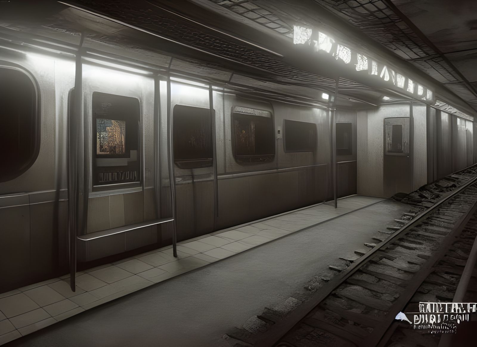 Post-Apocalyptic Subway Station in Unreal Engine 5