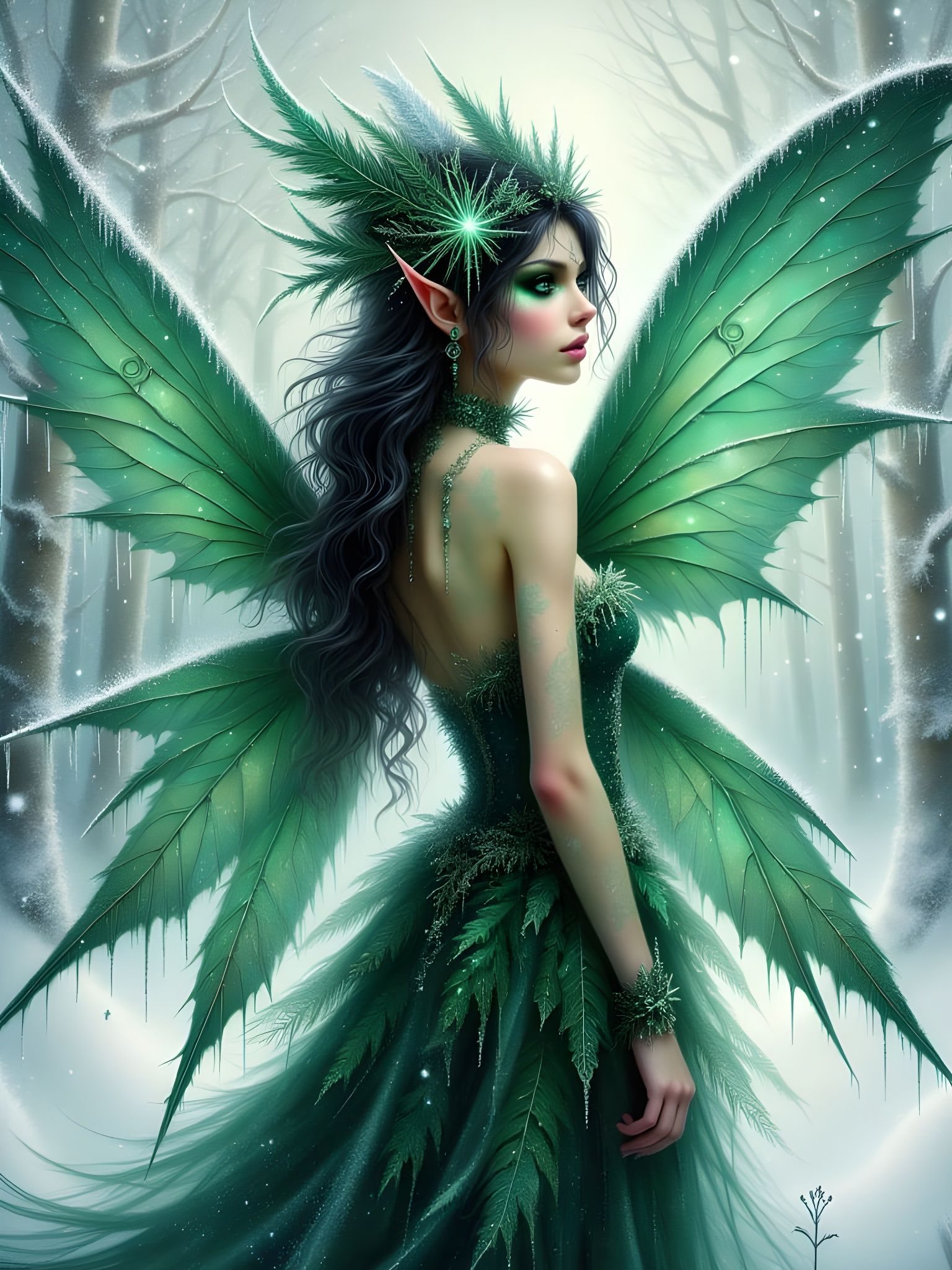 Fierce Fairy Queen Reigns in Winter Wonderland