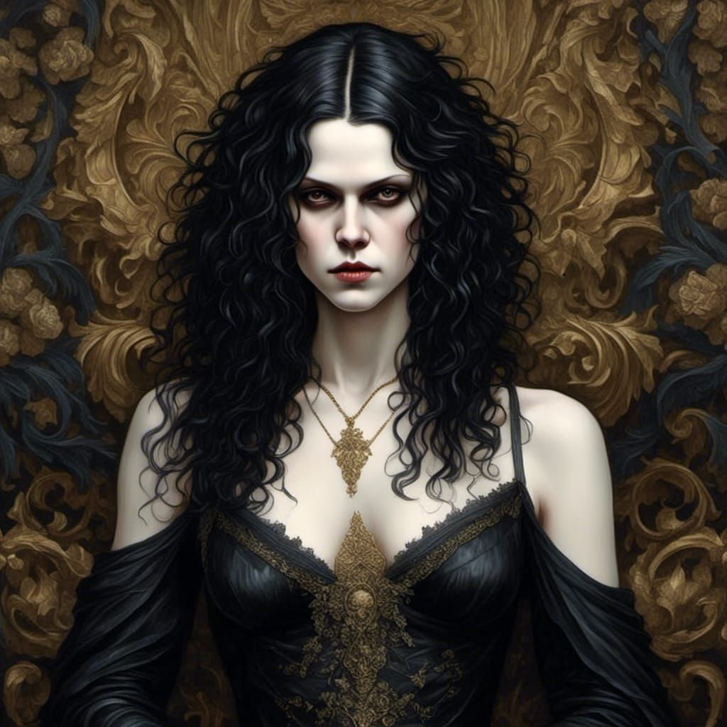 Raven Haired Dark Eyed Beauty