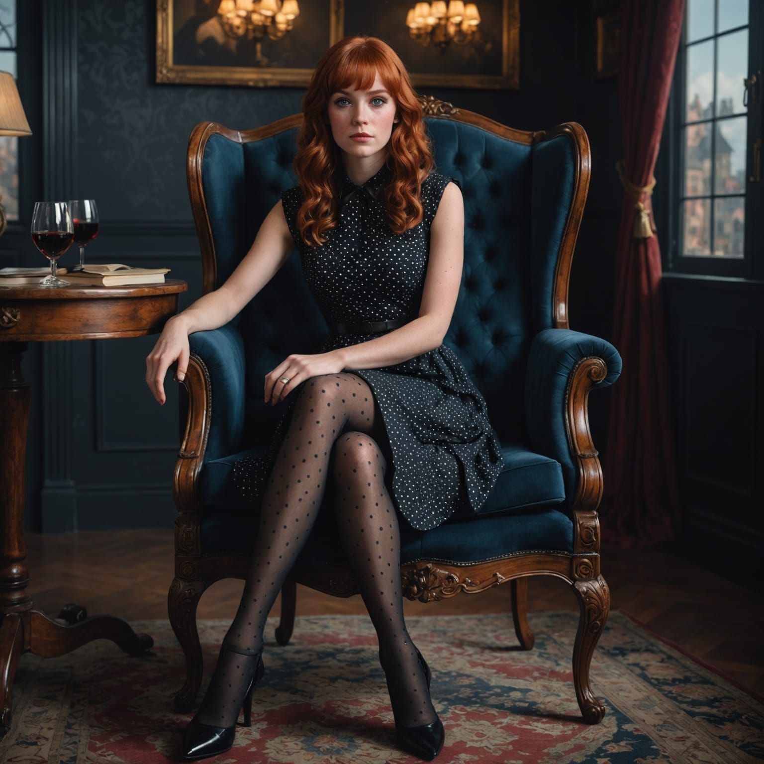 Elegant Fantasy Portrait in Deep Color