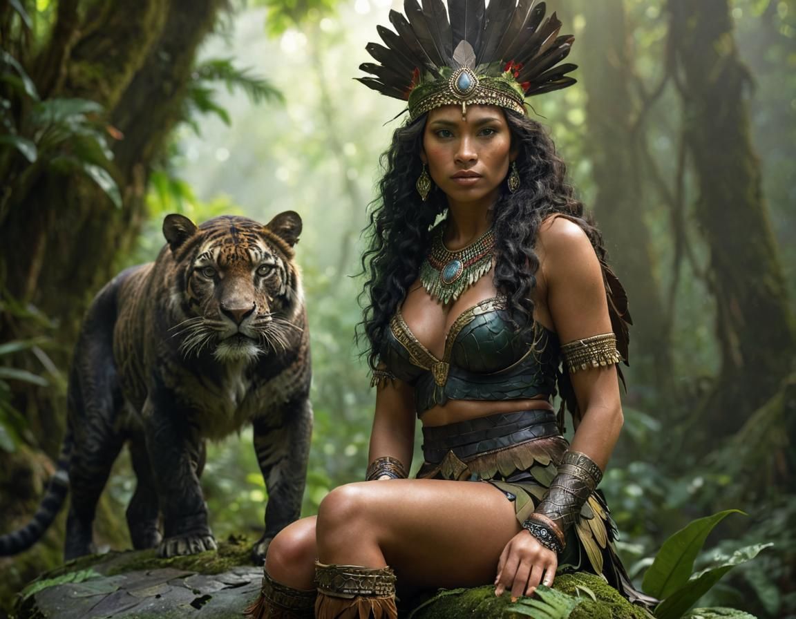 An Amazon Warrior and her companion
