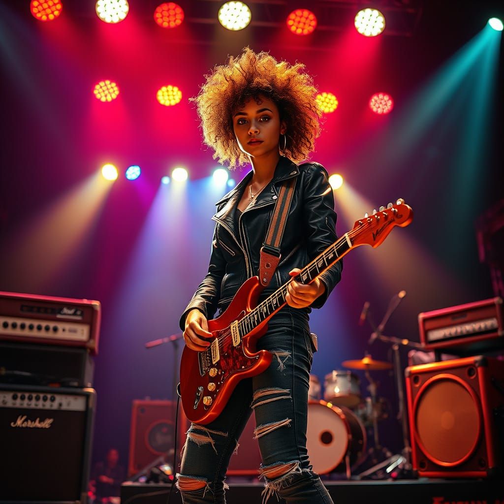 Electric Rebel on Stage