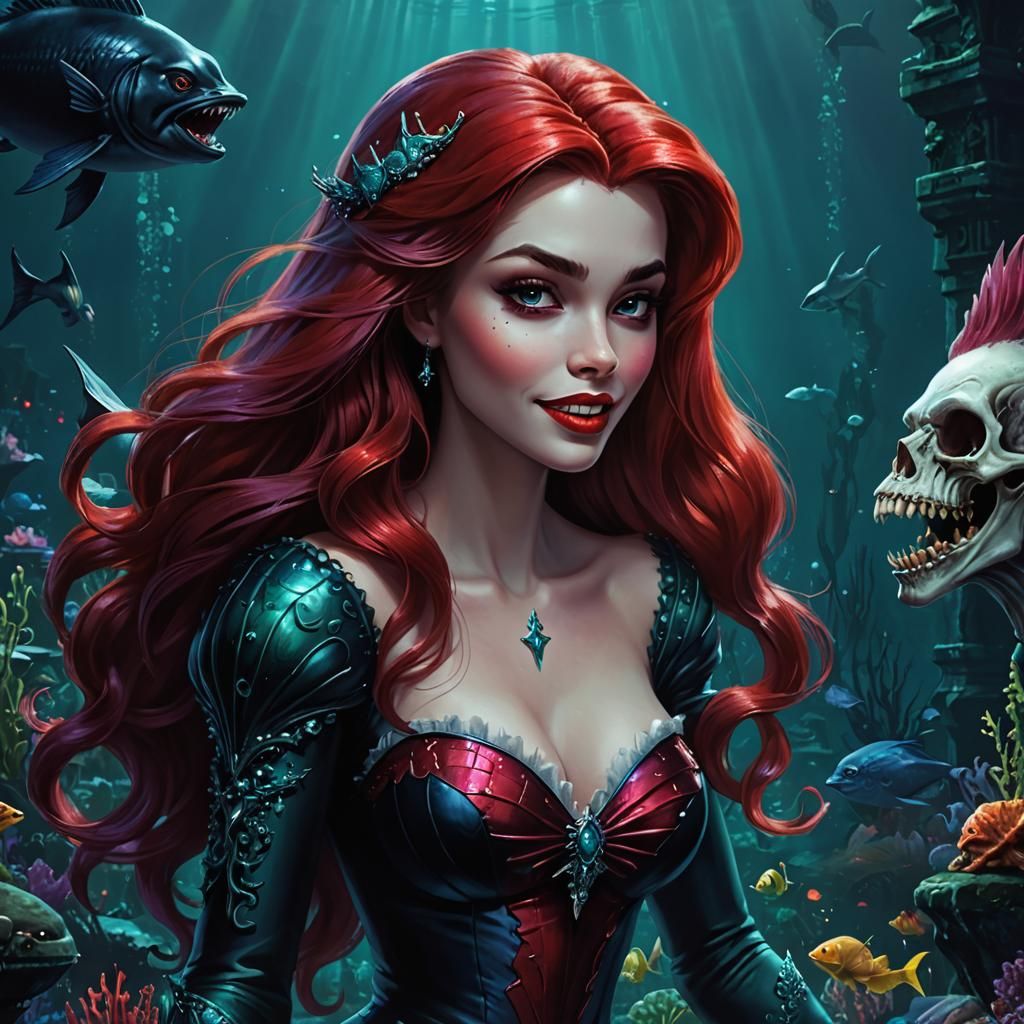 Ariel the Vampire: Dark Fantasy Rendering