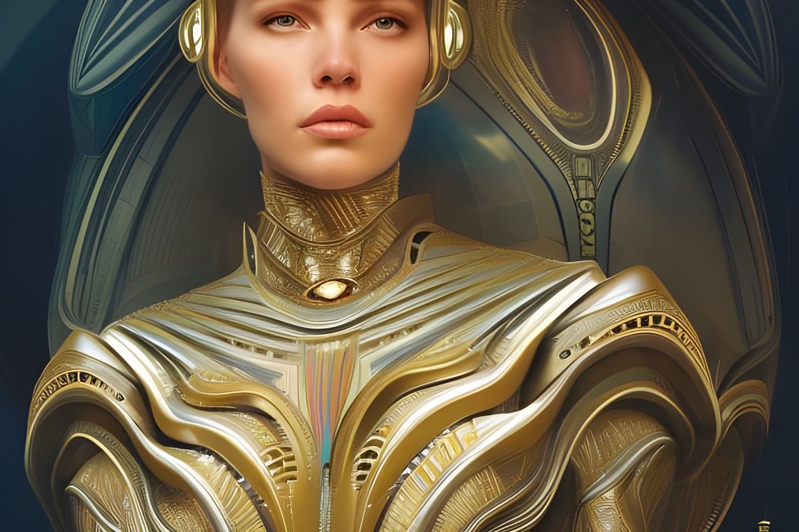 Futuristic Versace Spaceship Concept Art