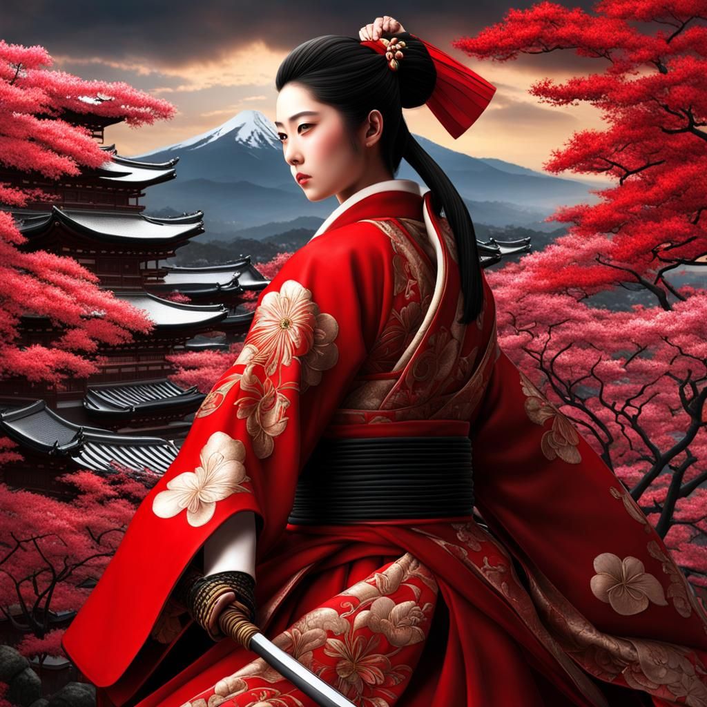 Sakura Kiyomizu, the "Crimson Ronin" 桜 清水