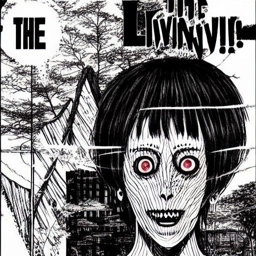 Junji Ito Inspired Horror Illustration
