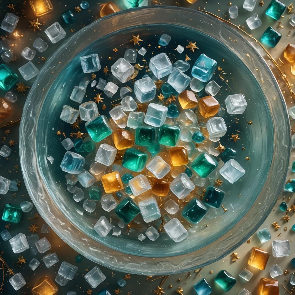 Ice Stars Descend in Art Nouveau Fantasy