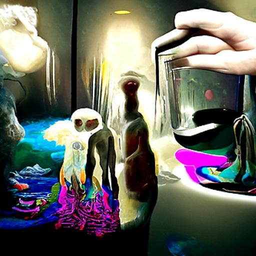 Holographic Astral Illustration by Pablo Amaringo