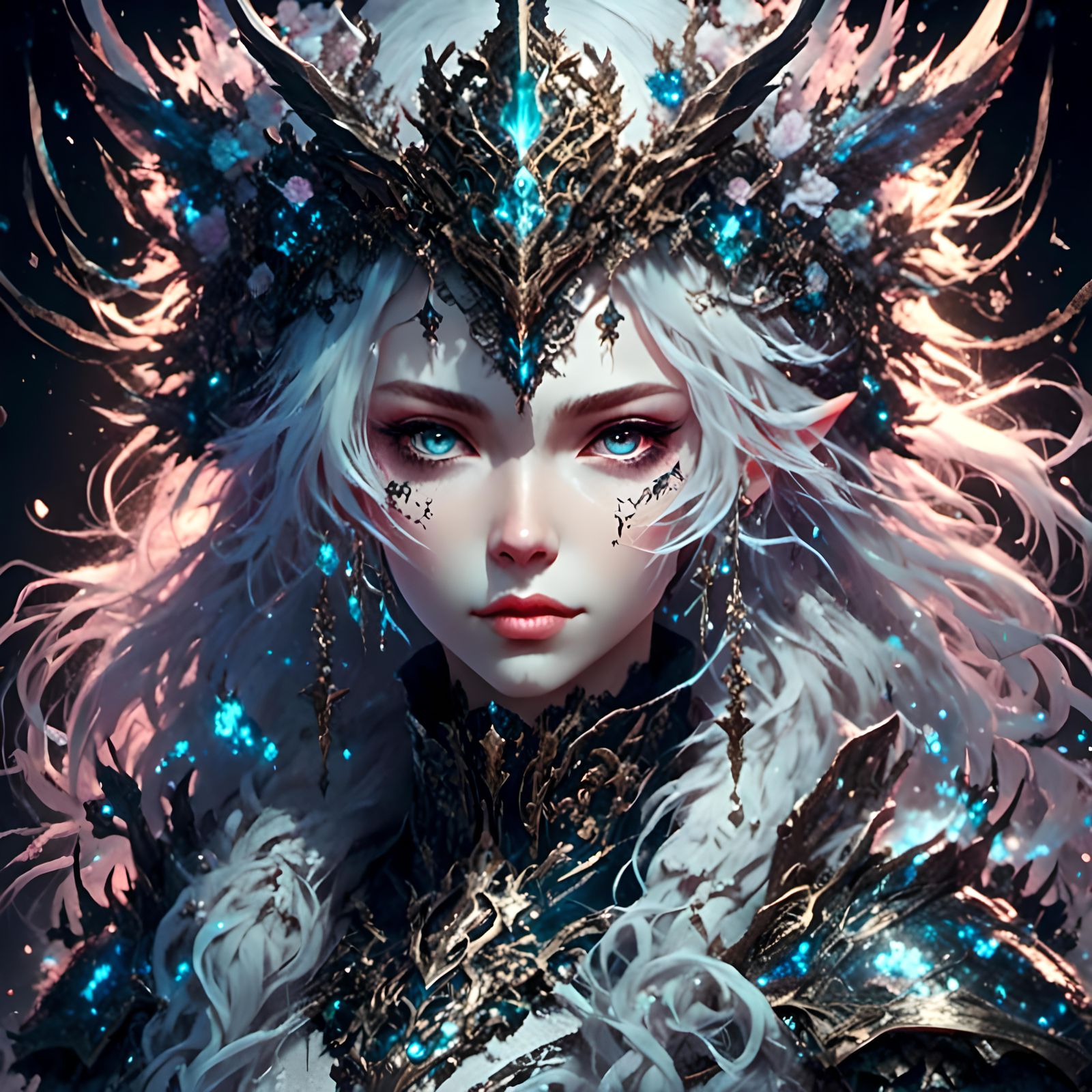 Dark Fantasy Portrait with Dynamic Lighting