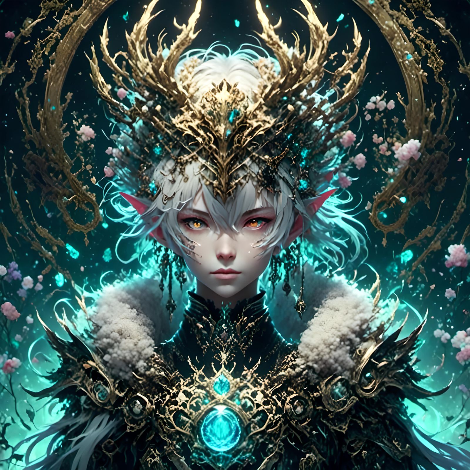 Medieval King Portrait in Hyperdetailed Digital Art