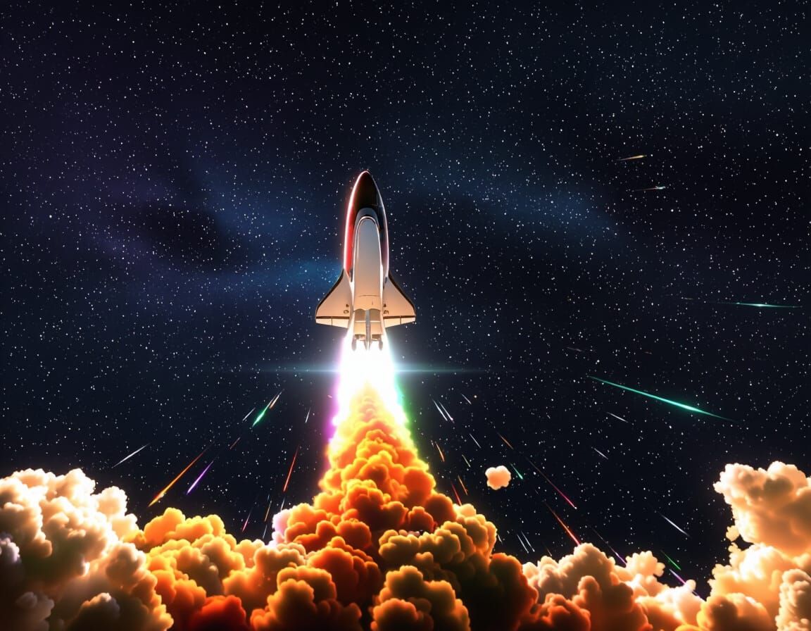 Spaceship Accelerates Away From Sun in High Resolution