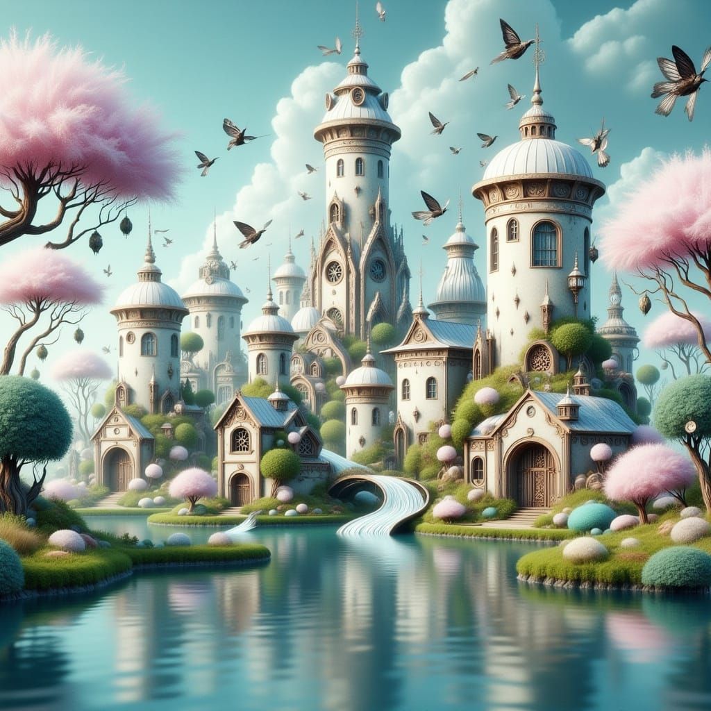 Use my prompt challenge - Whimsical Cityscape