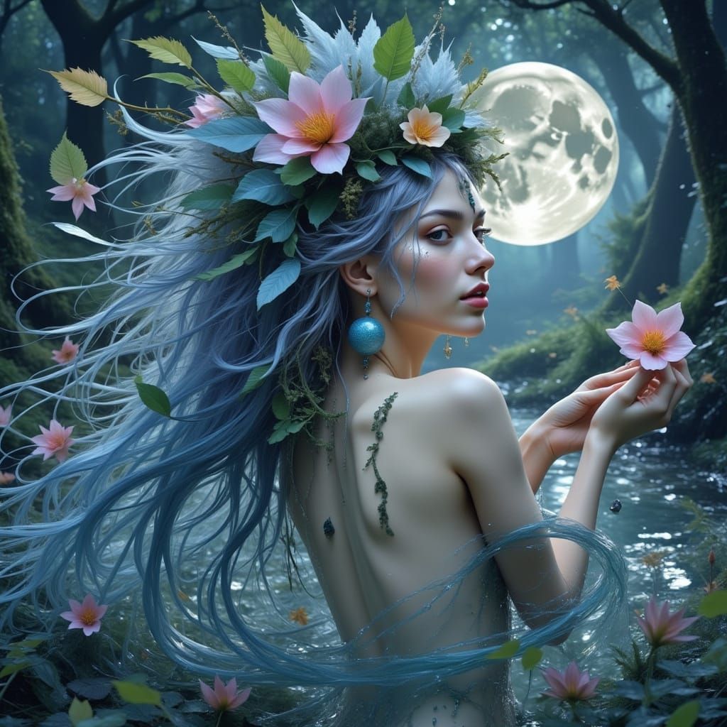 Lady of the Lake Walking on Water