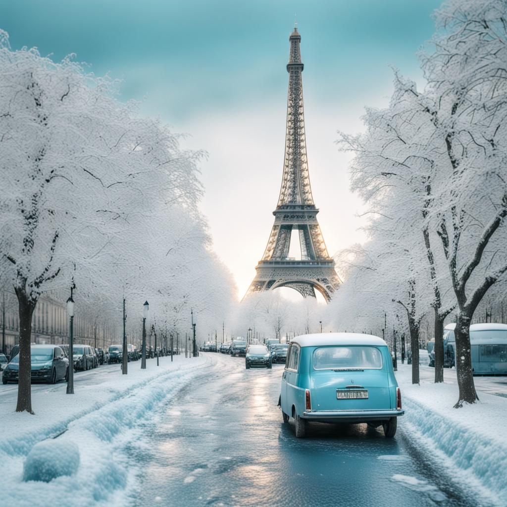 Magical Christmas Morning in Paris: Surreal Journey