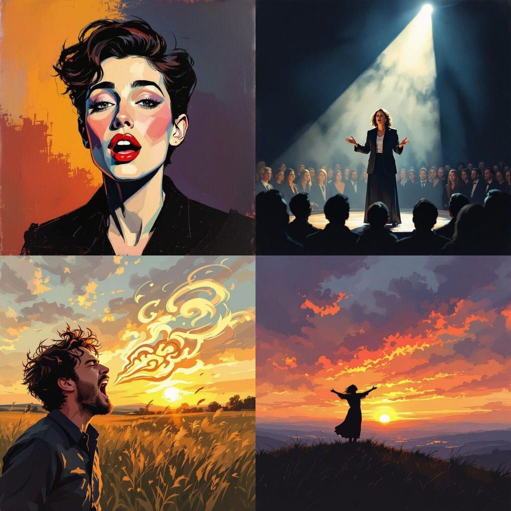 AI Image: A Person Expressing Thoughts